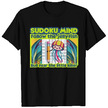 Discover Sudoku Mind – 9x9 Number Puzzle Lover Jellyfish T Shirts