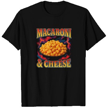 Discover Macaroni And Cheese Favorite Food Weird 90s T Shirts