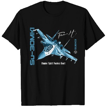 Discover Sukhoi SU-30 MKI Russian Fighterjet T Shirts