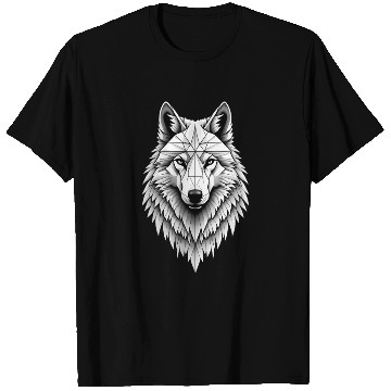 Discover Wolf Illustration T Shirts
