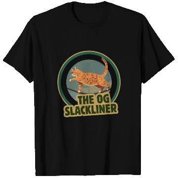 Discover The OG Slackliner – Vintage Cat Walking the Line T Shirts