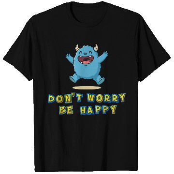 Discover Playful Monster with Positive Message T Shirts