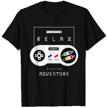 Discover Retro Gaming Controller Adventure Relax T Shirts