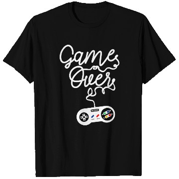 Discover Game Over Gaming Console Illustration T Shirts