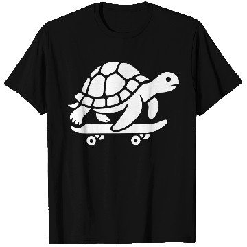 Discover Minimalist turtle skateboard skateboarder T Shirts