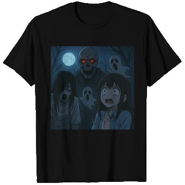Discover Haunted Nightmare Anime Horror Design T Shirts