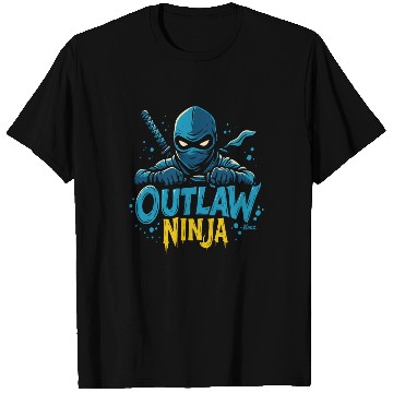 Discover Outlaw Ninja Cartoon Design T Shirts
