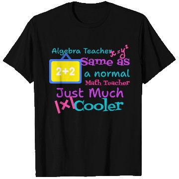 Discover Algebra teacher same as a normal Math teacher tsht T Shirts