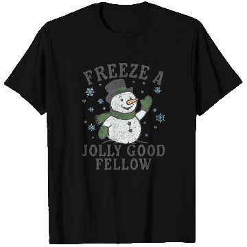 Discover Frosty Snowman Jolly Greeting Design T Shirts