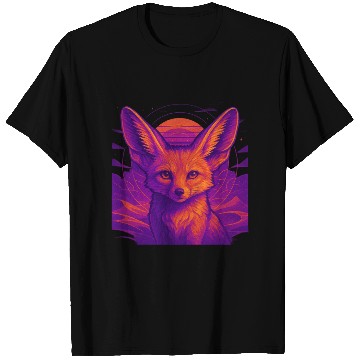 Discover Neon Fox Constellation Art T Shirts