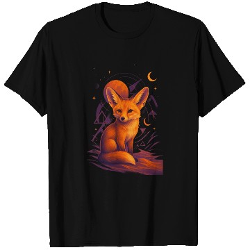 Discover Mystical Fox Under Lunar Eclipse T Shirts