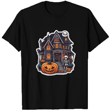 Discover Haunted House Halloween Design T Shirts