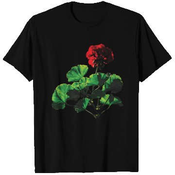 Discover Backlit Red Geranium T Shirts