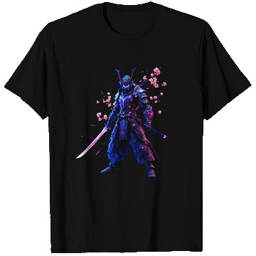 Discover Neon Samurai Warrior T Shirts