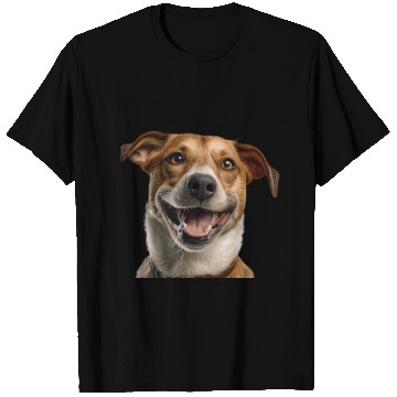 Discover Joyful Jack Russell Dog Illustration T Shirts