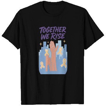 Discover Together We Rise │ Childhood Cancer Awareness	 T Shirts