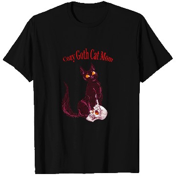 Discover Cozy Gothic Cat Mom T Shirts