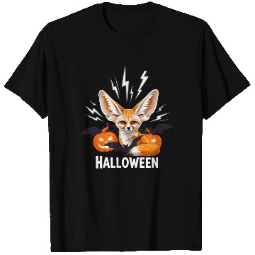 Discover Whimsical Halloween Fox with Bat Wings T Shirts