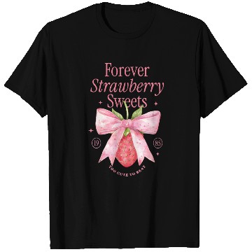 Discover Forever Strawberry Sweets Vintage Design T Shirts