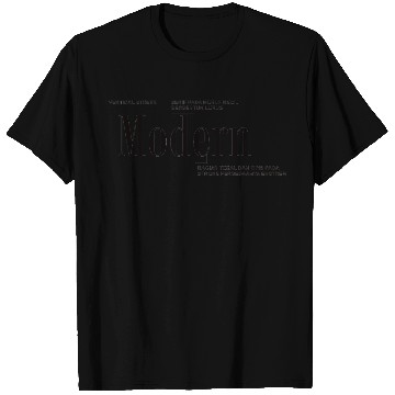 Discover Vertical Stress Modern Typeface Design T Shirts