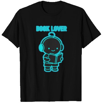 Discover Neon Book Lover Character T Shirts