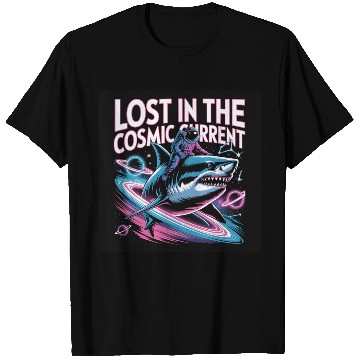 Discover Cosmic Shark Adventure T Shirts