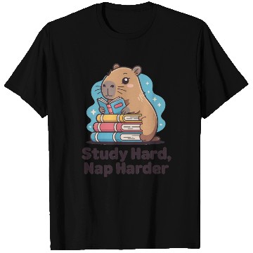 Discover Cute Hamster Reading with Books T Shirts