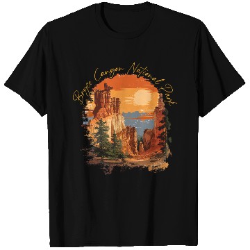 Discover Sunset Over Canyon Nature Scene T Shirts