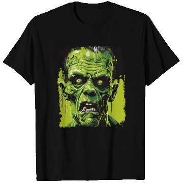 Discover Green Zombie Halloween Monster Horror Design T Shirts