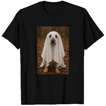 Discover Autumn Forest Ghost Dog Tapestry T Shirts