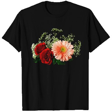 Discover Gerbera Daisy And Two Roses T Shirts