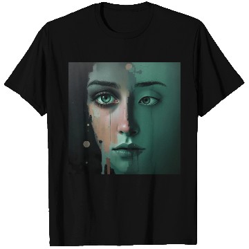 Discover Digital Abstract Female Portrait T Shirts