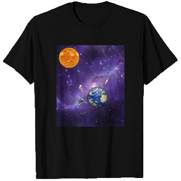 Discover Cosmic Space Adventure Design T Shirts