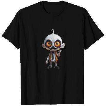 Discover Groovy Skeleton with Expressive Gaze T Shirts