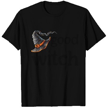 Discover Enchanted Witch Hat with Stars T Shirts