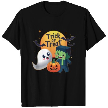 Discover Halloween Cartoon Characters Crew T Shirts