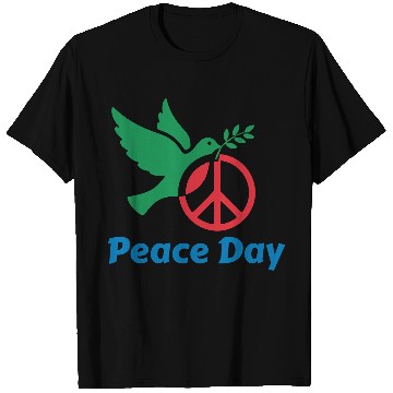 Discover Peace Day Dove with Olive Branch T Shirts