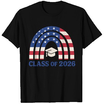Discover Senior 2026 | Graduation Class of 2026 Blue Design T Shirts