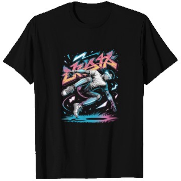 Discover Cyber Skater Skateboarder Streetwear Futuristic T Shirts