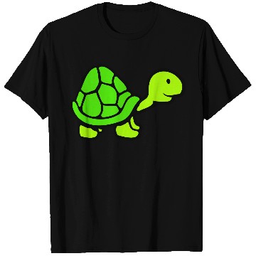 Discover Turtle with long neck smiles happily and cheerful T Shirts