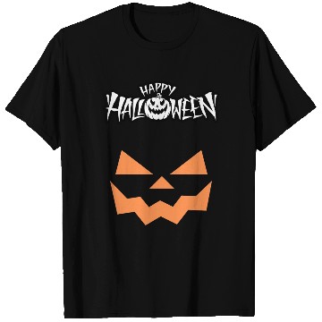 Discover Spooky Jack-O-Lantern Halloween Design T Shirts