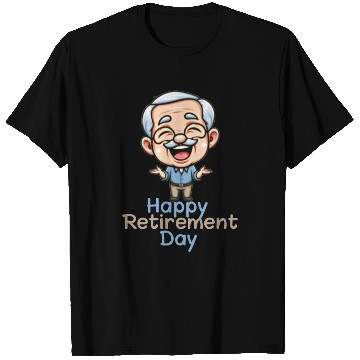 Discover Joyful Retirement Celebration Illustration T Shirts