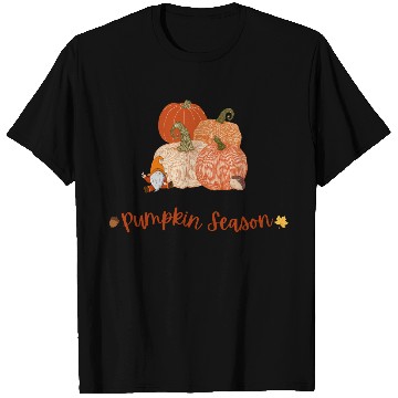 Discover Autumn Pumpkin Harvest Illustration T Shirts