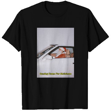 Discover Santa's Joyful Ride Card Design T Shirts