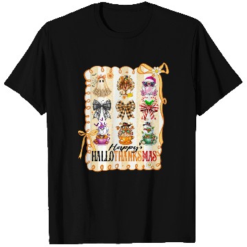 Discover Thanksgiving Christmas Happy Hallothanksmas T Shirts