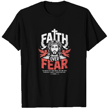 Discover Faith Over Fear Christian Streetwear T Shirts