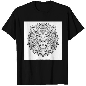Discover coloring page adults lion face 600w 2495926763 T Shirts