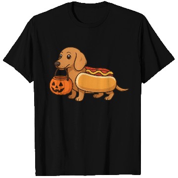 Discover Hot Dog Dachshund Halloween T Shirts