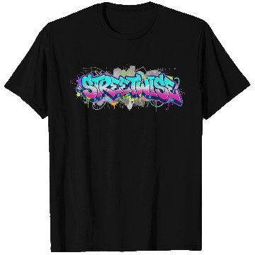 Discover Graffiti Style Streetwise Logo T Shirts