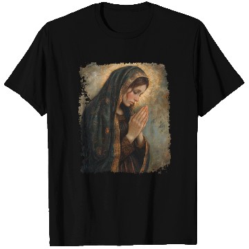Discover Saint Mary Praying Mother of Jesus T Shirts